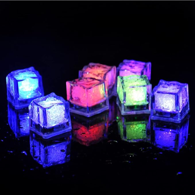 Glaçons LED | Pour une expérience de boisson élégante | Lot de 12 pièces
